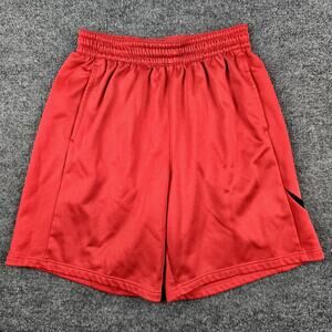 Nike Therma Fit Basketball Shorts‎ Men's L Dri-Fit Athletic Red/Black Big Swoosh